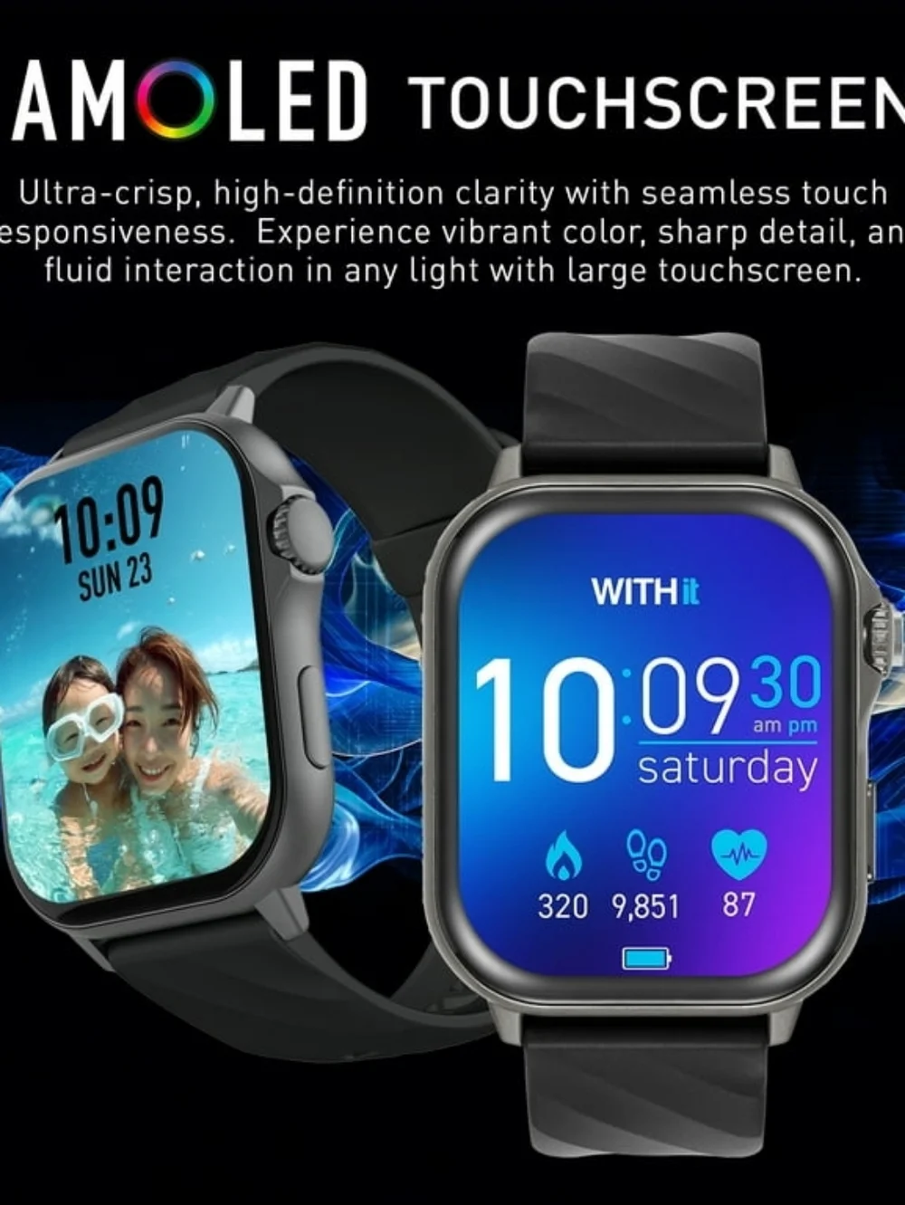 WITHit Giga Smartwatch with AMOLED 2.04